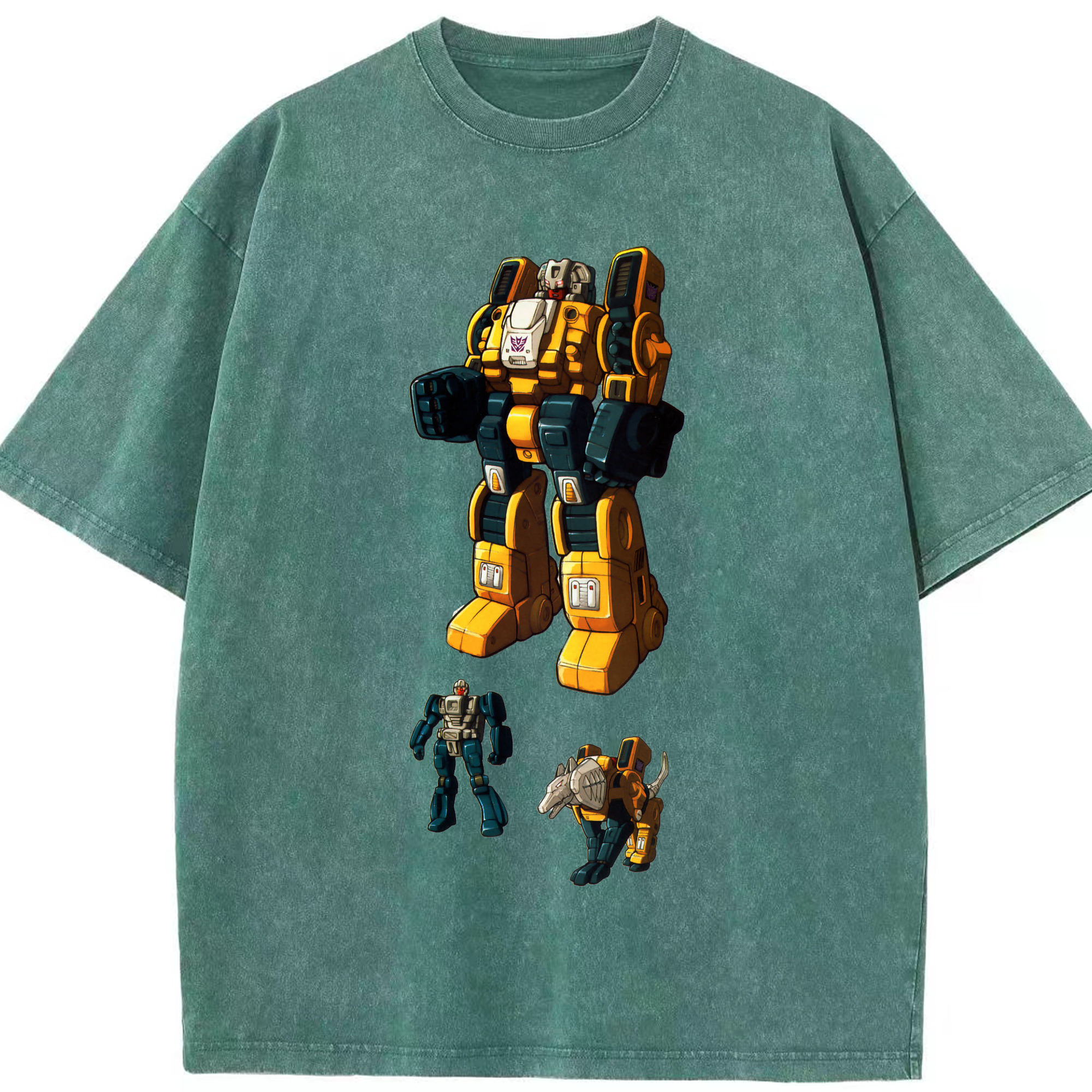 （画像用）  綿100% ヴィンテージ風 半袖Tシャツ（フロントプリント）